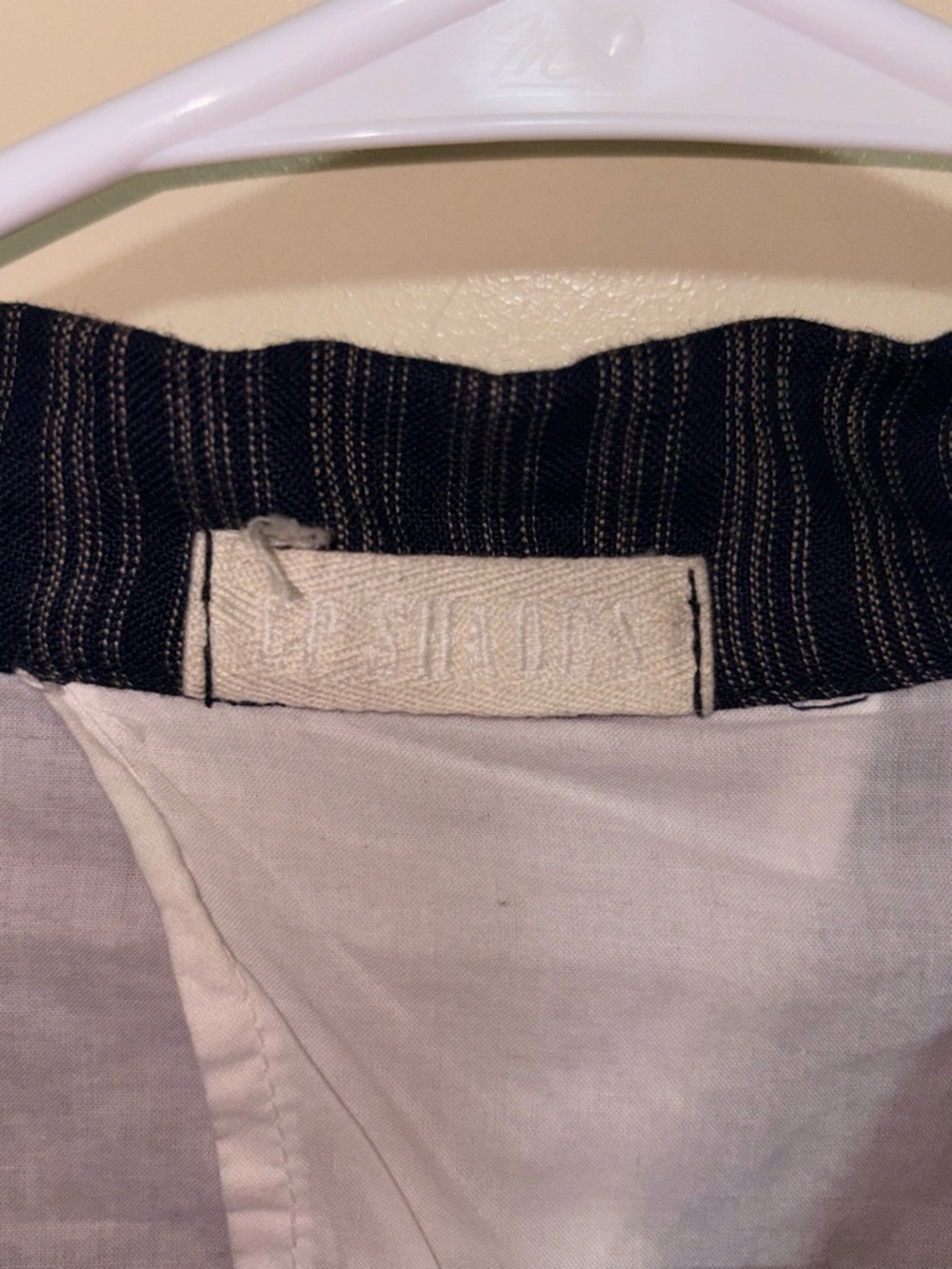 CP SHADES DREE JACKET Women's Medium Blue Chambray Linen Pockets Button Up - Picture 6 of 7